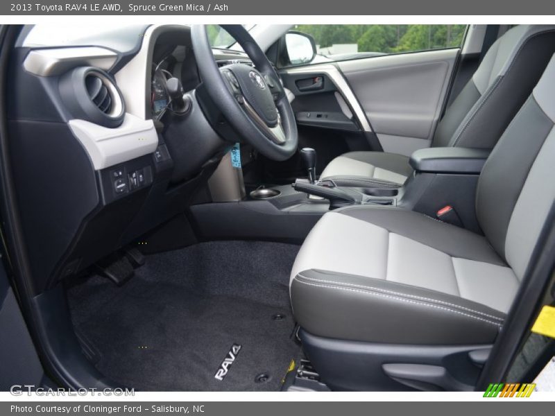 Spruce Green Mica / Ash 2013 Toyota RAV4 LE AWD