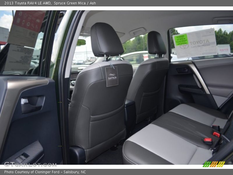 Spruce Green Mica / Ash 2013 Toyota RAV4 LE AWD