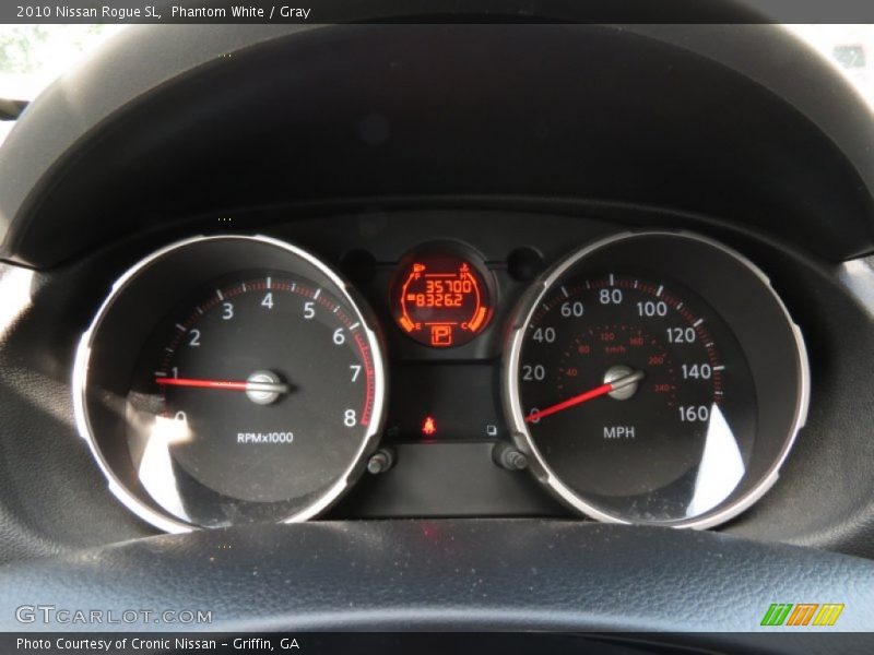 Phantom White / Gray 2010 Nissan Rogue SL