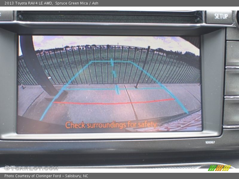 Spruce Green Mica / Ash 2013 Toyota RAV4 LE AWD