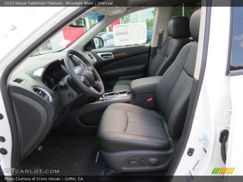 Moonlight White / Charcoal 2013 Nissan Pathfinder Platinum