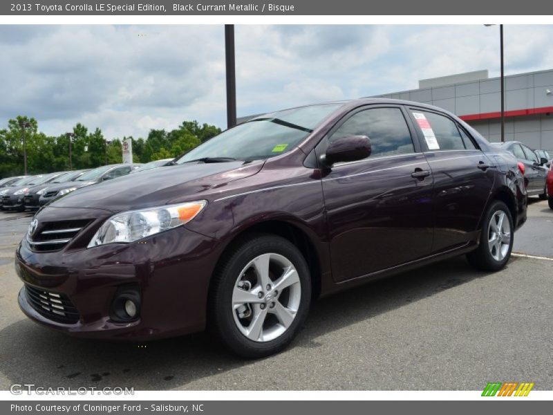 Black Currant Metallic / Bisque 2013 Toyota Corolla LE Special Edition