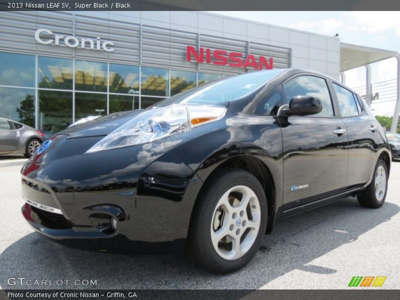 Super Black / Black 2013 Nissan LEAF SV