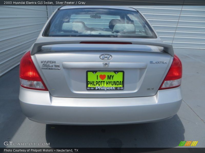 Silver Pewter / Gray 2003 Hyundai Elantra GLS Sedan