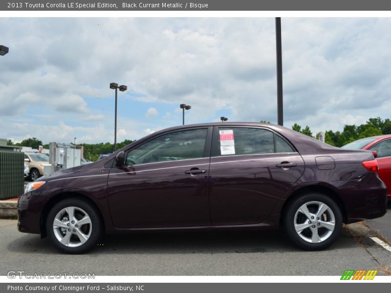 Black Currant Metallic / Bisque 2013 Toyota Corolla LE Special Edition