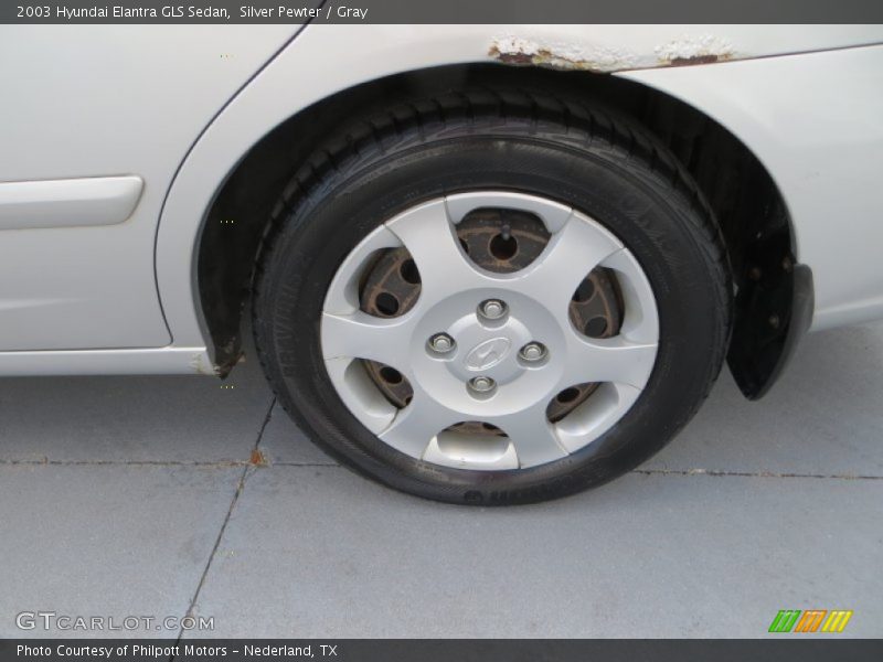 Silver Pewter / Gray 2003 Hyundai Elantra GLS Sedan