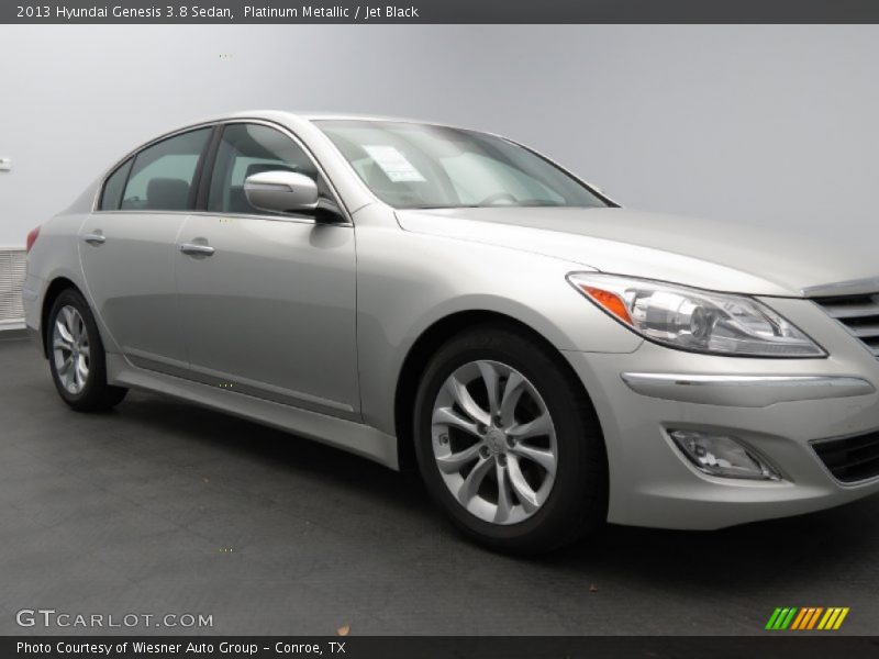 Platinum Metallic / Jet Black 2013 Hyundai Genesis 3.8 Sedan