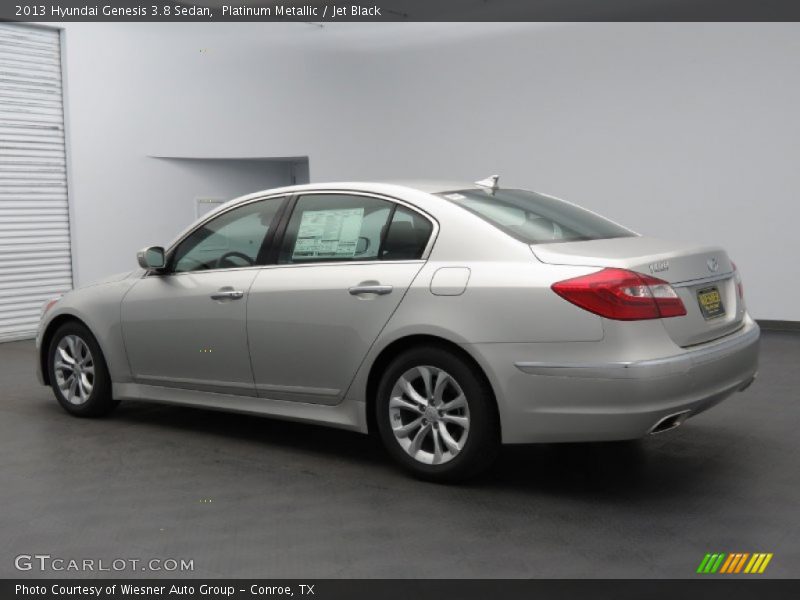 Platinum Metallic / Jet Black 2013 Hyundai Genesis 3.8 Sedan