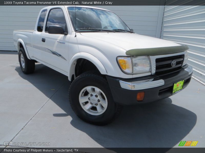 Natural White / Gray 1999 Toyota Tacoma Prerunner V6 Extended Cab