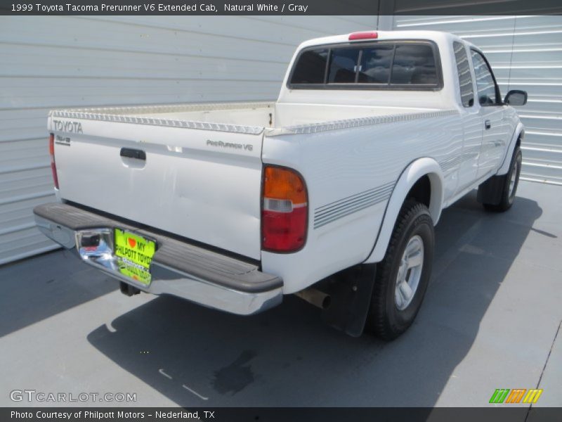Natural White / Gray 1999 Toyota Tacoma Prerunner V6 Extended Cab