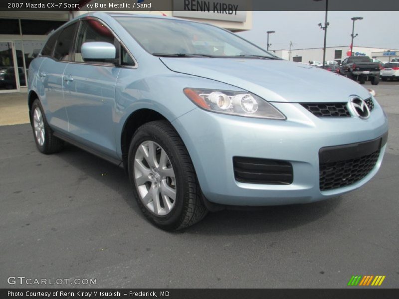 Icy Blue Metallic / Sand 2007 Mazda CX-7 Sport