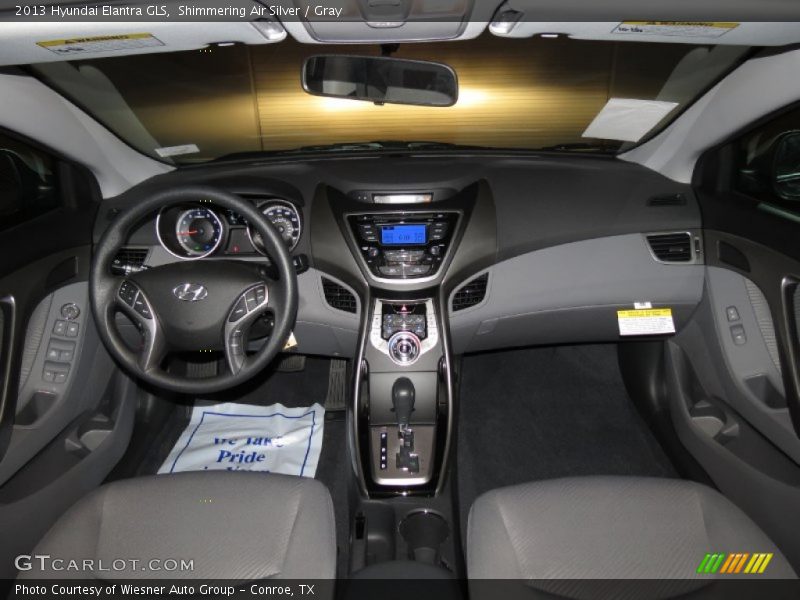 Shimmering Air Silver / Gray 2013 Hyundai Elantra GLS