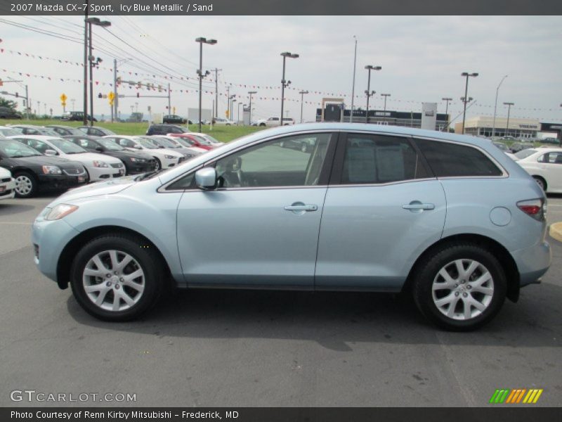 Icy Blue Metallic / Sand 2007 Mazda CX-7 Sport