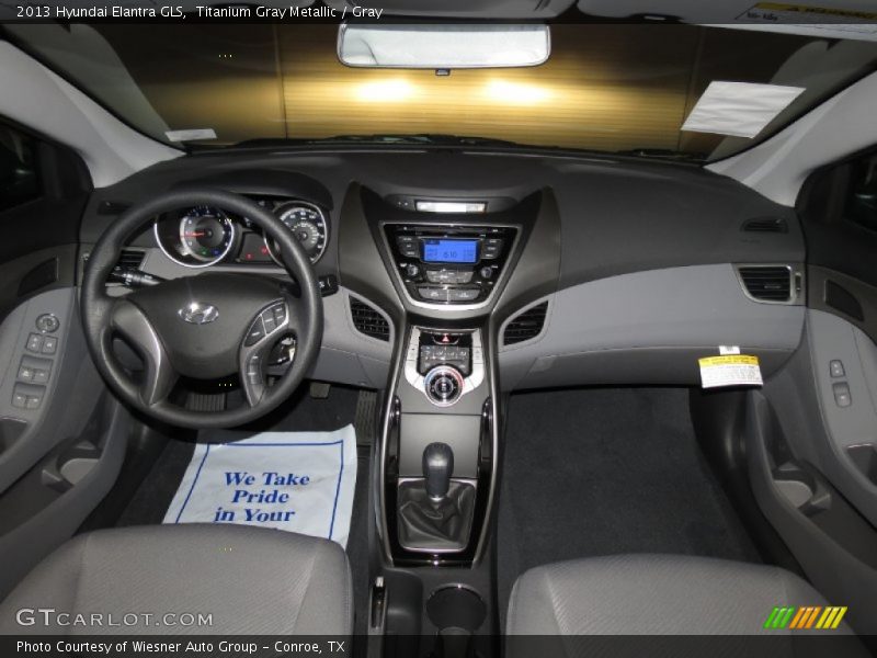 Titanium Gray Metallic / Gray 2013 Hyundai Elantra GLS