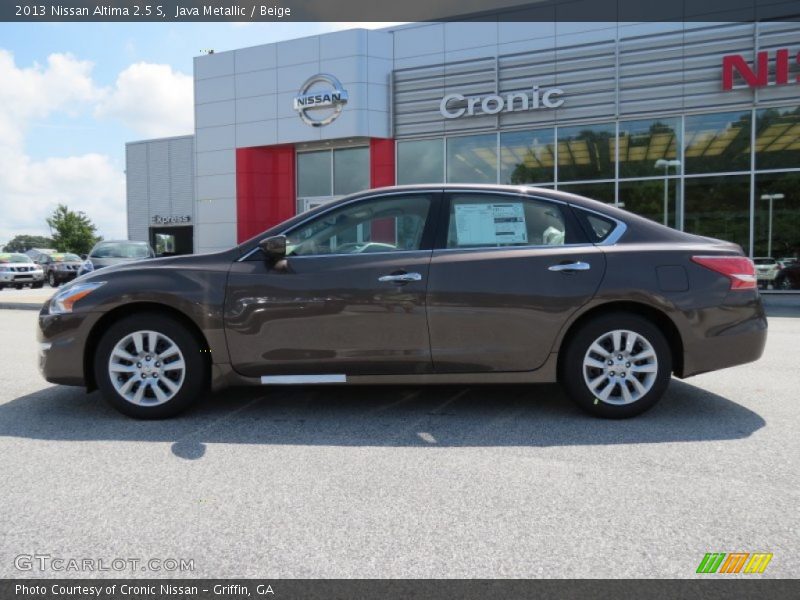 Java Metallic / Beige 2013 Nissan Altima 2.5 S