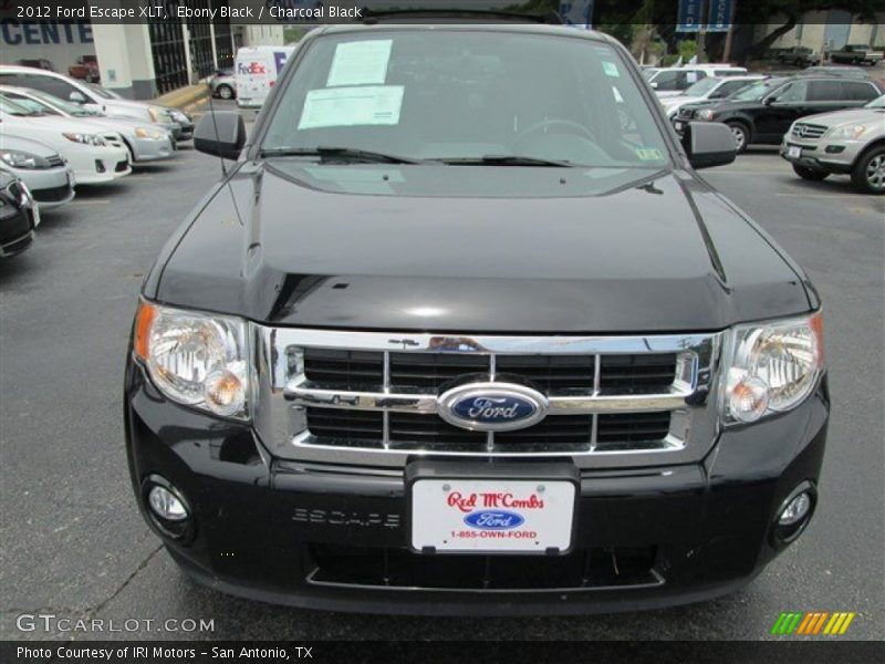 Ebony Black / Charcoal Black 2012 Ford Escape XLT