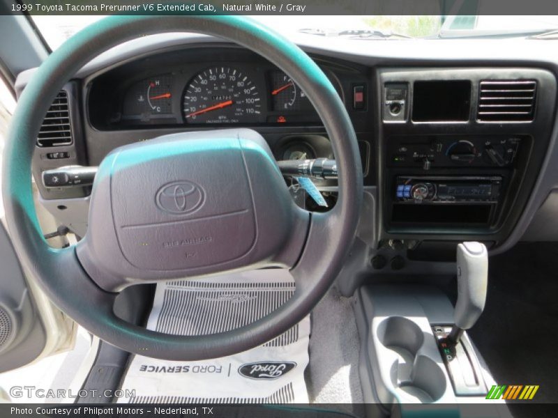 Natural White / Gray 1999 Toyota Tacoma Prerunner V6 Extended Cab