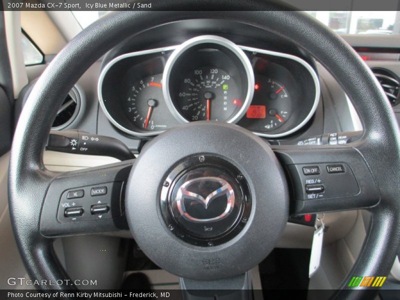 Icy Blue Metallic / Sand 2007 Mazda CX-7 Sport