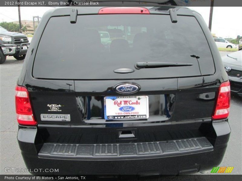 Ebony Black / Charcoal Black 2012 Ford Escape XLT