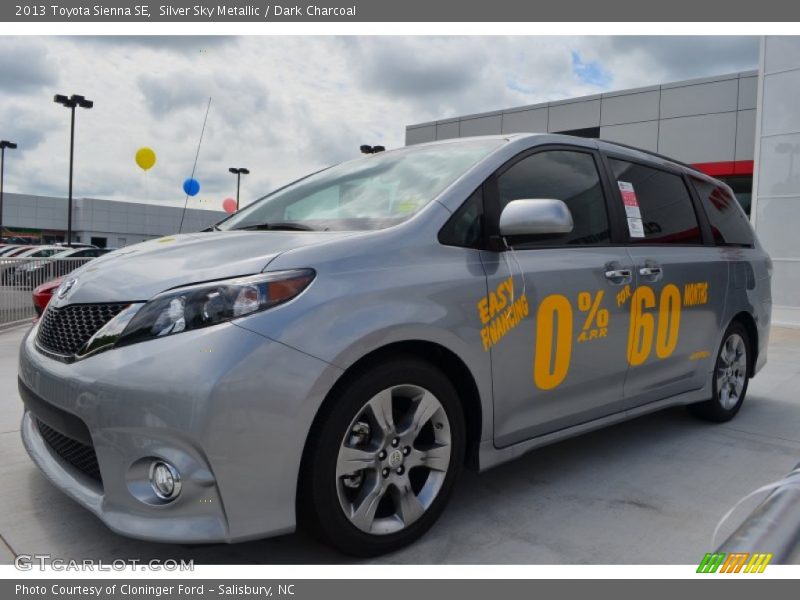 Silver Sky Metallic / Dark Charcoal 2013 Toyota Sienna SE