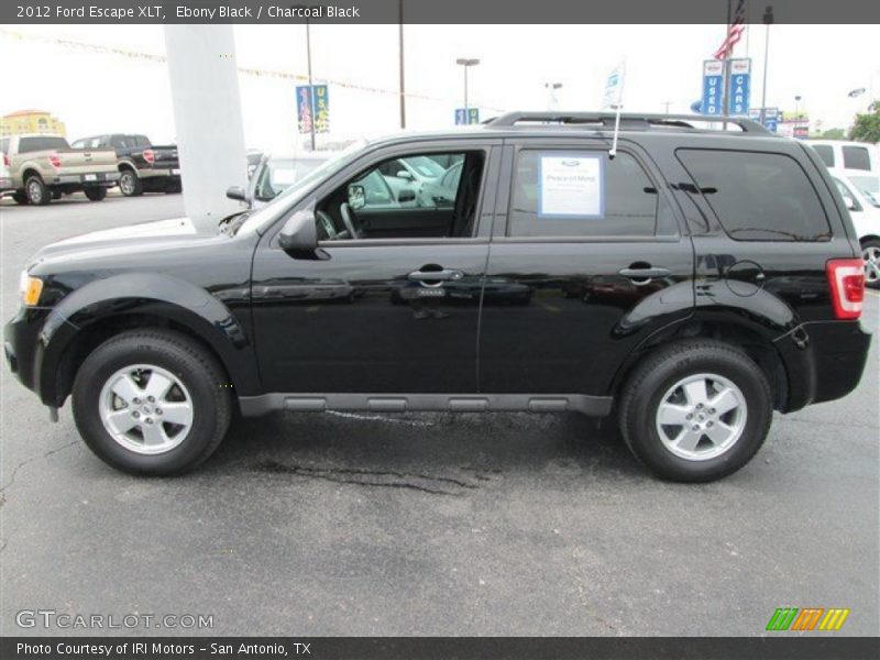 Ebony Black / Charcoal Black 2012 Ford Escape XLT