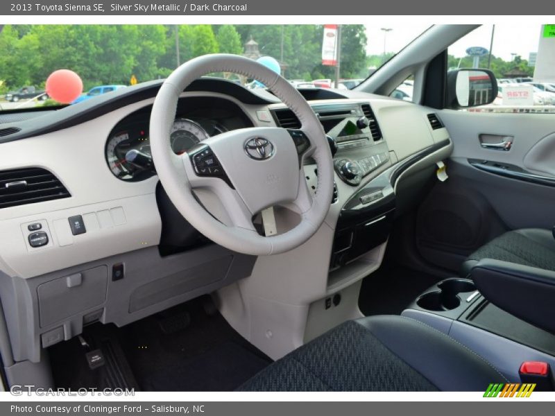 Silver Sky Metallic / Dark Charcoal 2013 Toyota Sienna SE