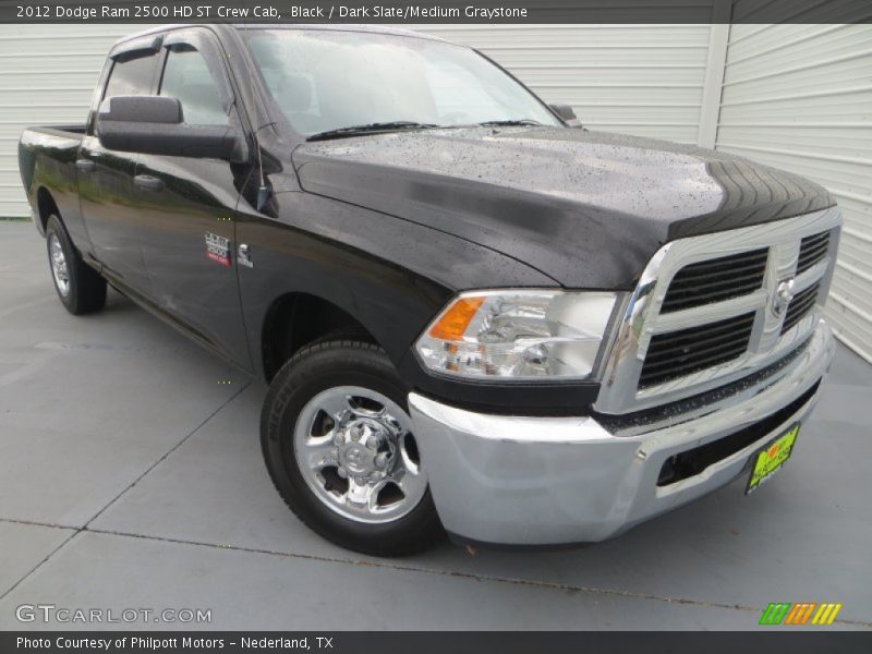 Black / Dark Slate/Medium Graystone 2012 Dodge Ram 2500 HD ST Crew Cab