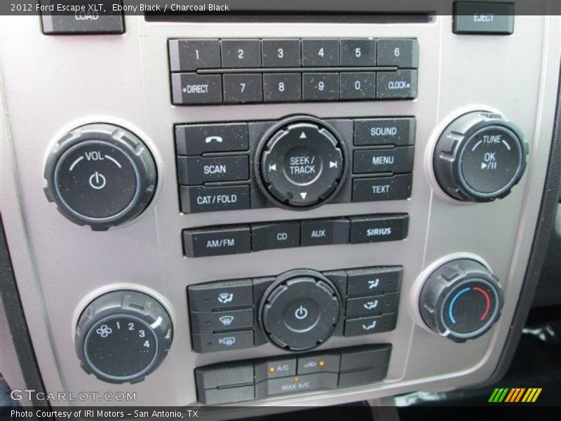 Ebony Black / Charcoal Black 2012 Ford Escape XLT