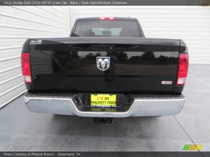 Black / Dark Slate/Medium Graystone 2012 Dodge Ram 2500 HD ST Crew Cab