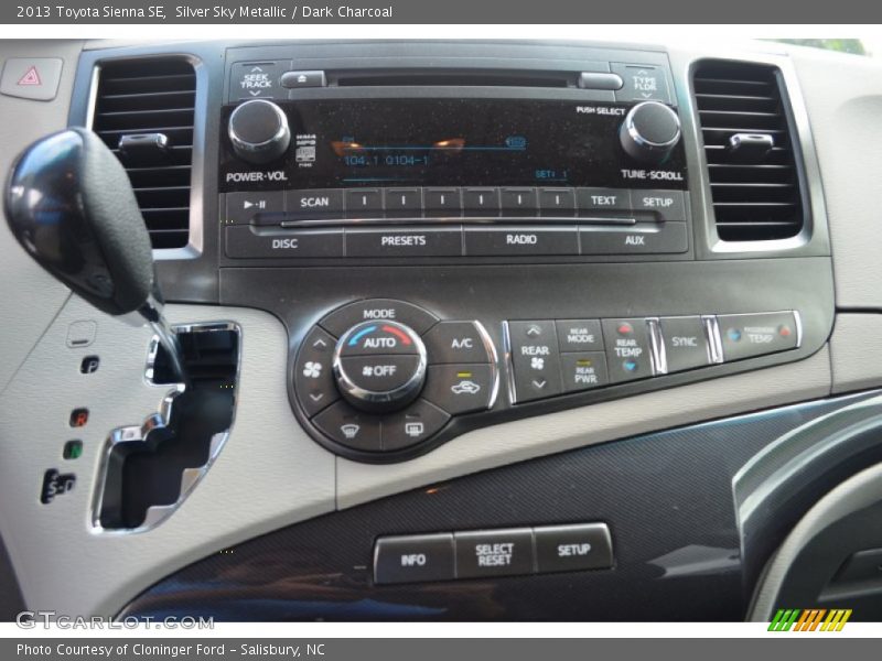 Silver Sky Metallic / Dark Charcoal 2013 Toyota Sienna SE