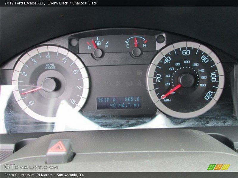 Ebony Black / Charcoal Black 2012 Ford Escape XLT