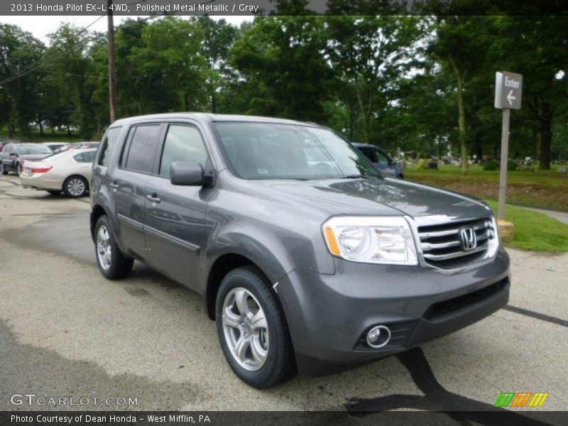 Polished Metal Metallic / Gray 2013 Honda Pilot EX-L 4WD
