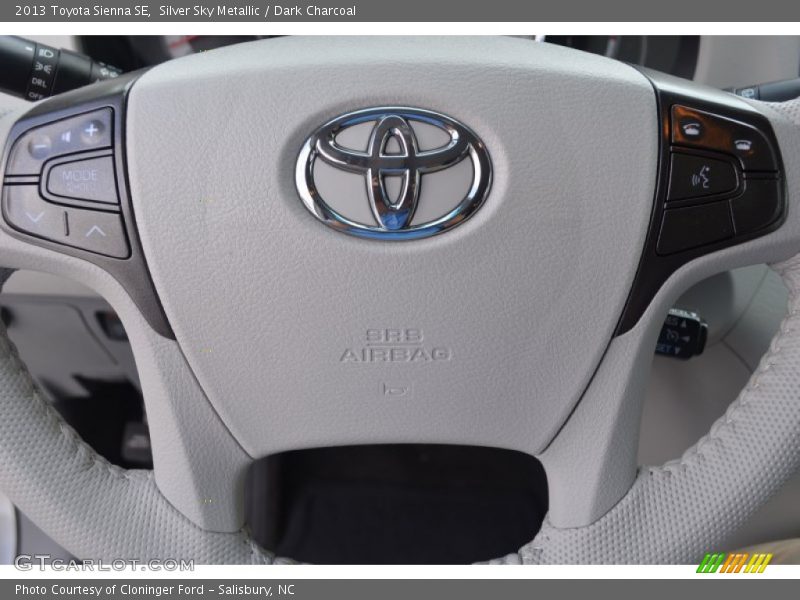 Silver Sky Metallic / Dark Charcoal 2013 Toyota Sienna SE