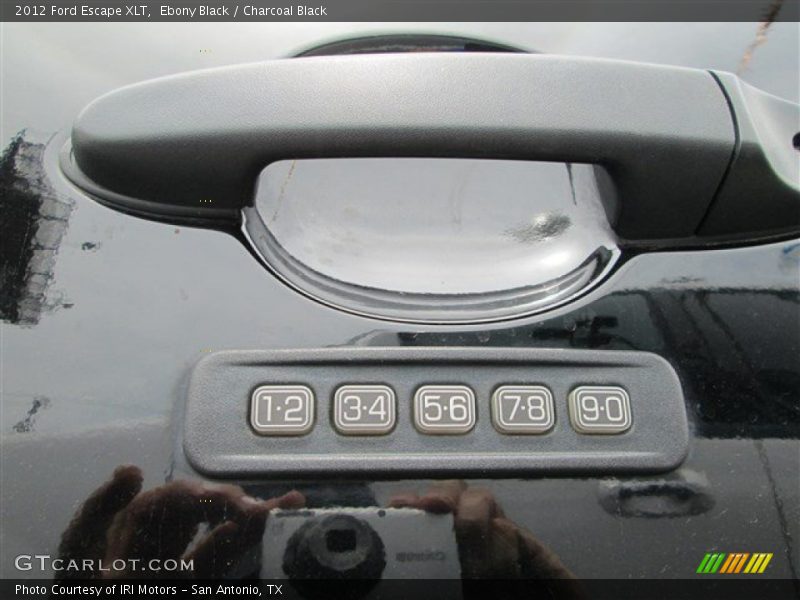 Ebony Black / Charcoal Black 2012 Ford Escape XLT