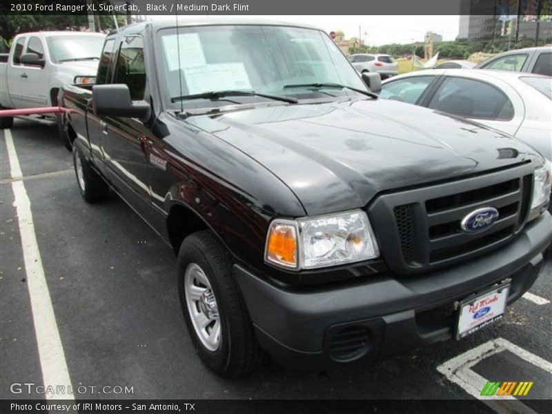 Black / Medium Dark Flint 2010 Ford Ranger XL SuperCab