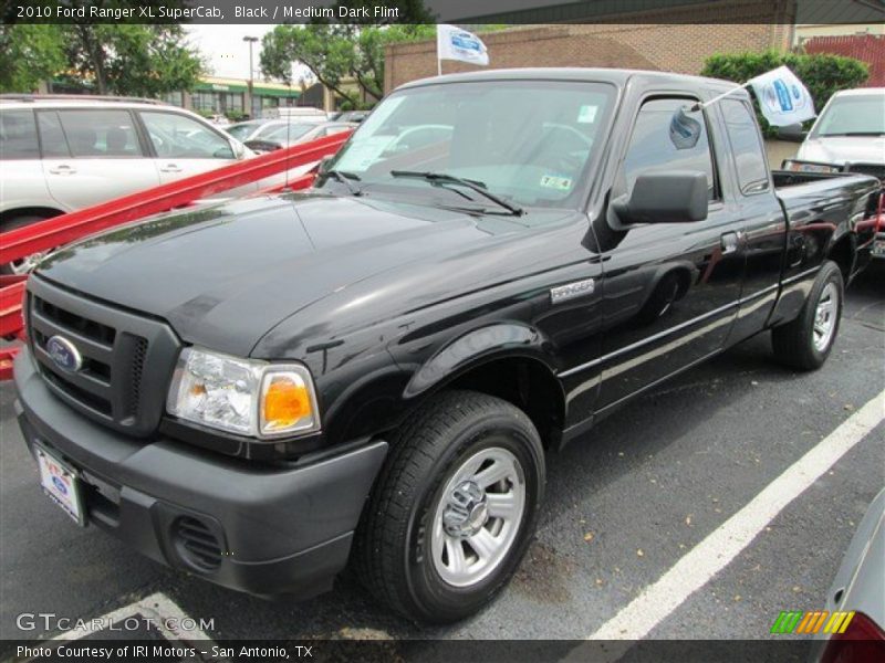 Black / Medium Dark Flint 2010 Ford Ranger XL SuperCab