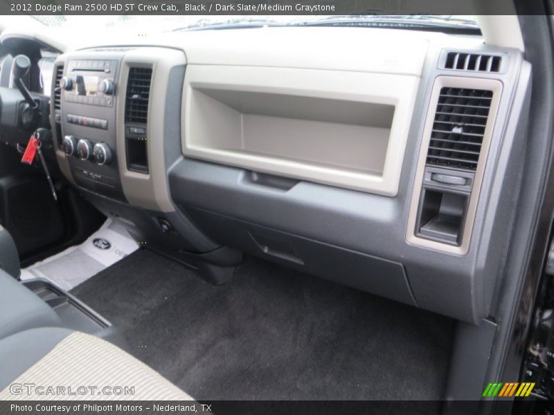 Black / Dark Slate/Medium Graystone 2012 Dodge Ram 2500 HD ST Crew Cab