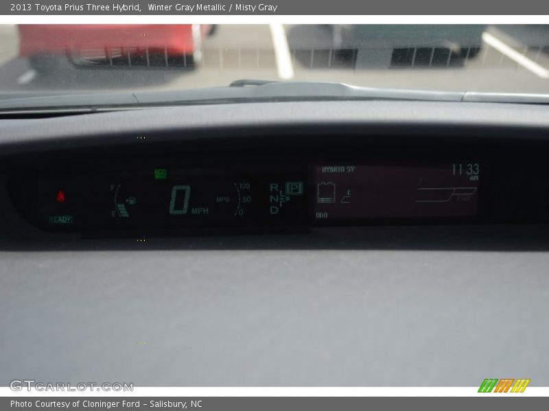 Winter Gray Metallic / Misty Gray 2013 Toyota Prius Three Hybrid