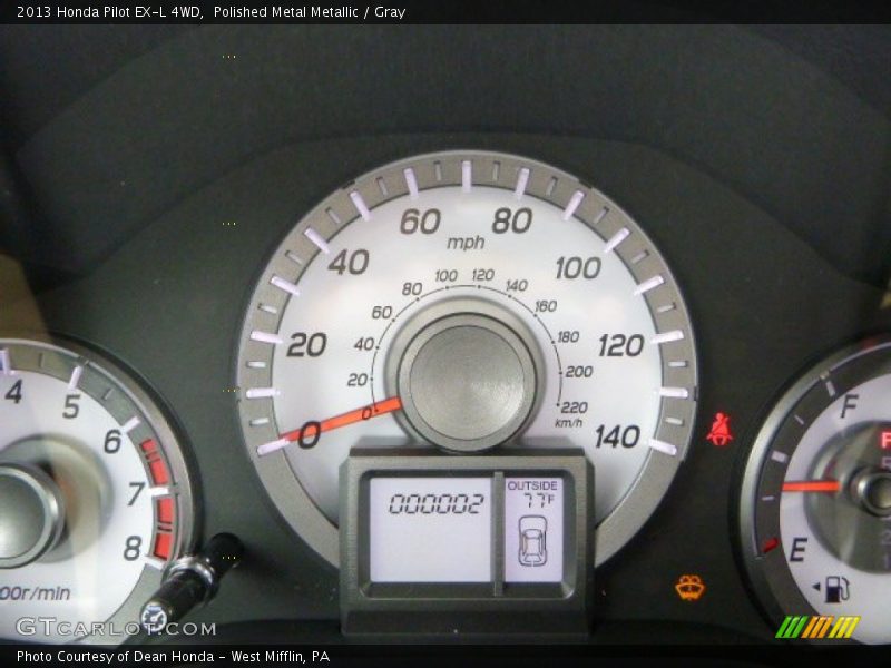 Polished Metal Metallic / Gray 2013 Honda Pilot EX-L 4WD