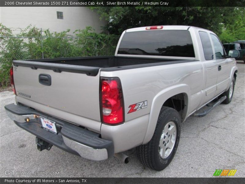 Silver Birch Metallic / Medium Gray 2006 Chevrolet Silverado 1500 Z71 Extended Cab 4x4