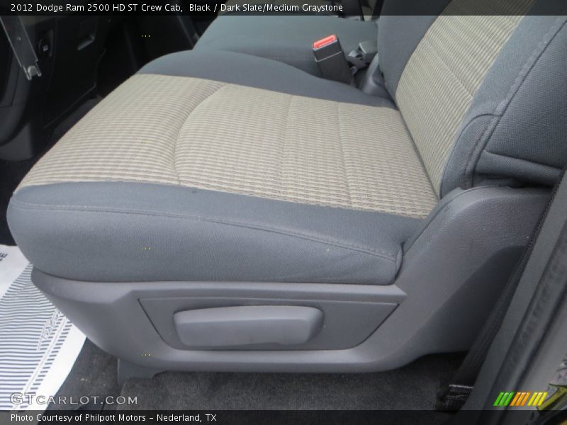 Black / Dark Slate/Medium Graystone 2012 Dodge Ram 2500 HD ST Crew Cab