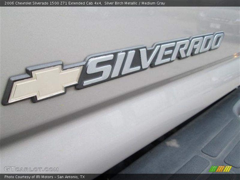 Silver Birch Metallic / Medium Gray 2006 Chevrolet Silverado 1500 Z71 Extended Cab 4x4