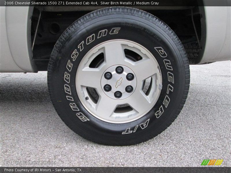 Silver Birch Metallic / Medium Gray 2006 Chevrolet Silverado 1500 Z71 Extended Cab 4x4