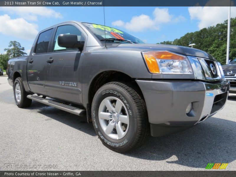 Gun Metallic / Charcoal 2013 Nissan Titan SV Crew Cab
