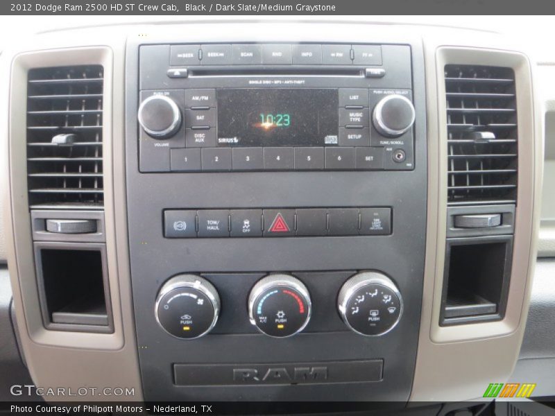 Black / Dark Slate/Medium Graystone 2012 Dodge Ram 2500 HD ST Crew Cab