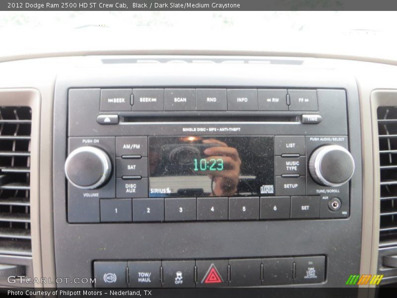 Black / Dark Slate/Medium Graystone 2012 Dodge Ram 2500 HD ST Crew Cab