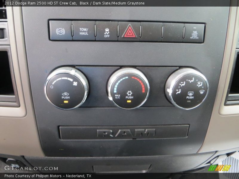Black / Dark Slate/Medium Graystone 2012 Dodge Ram 2500 HD ST Crew Cab