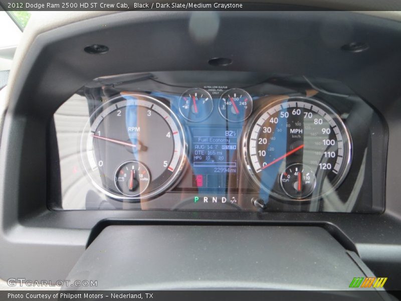Black / Dark Slate/Medium Graystone 2012 Dodge Ram 2500 HD ST Crew Cab