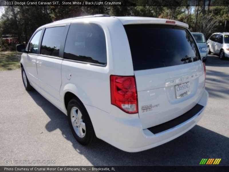 Stone White / Black/Light Graystone 2013 Dodge Grand Caravan SXT