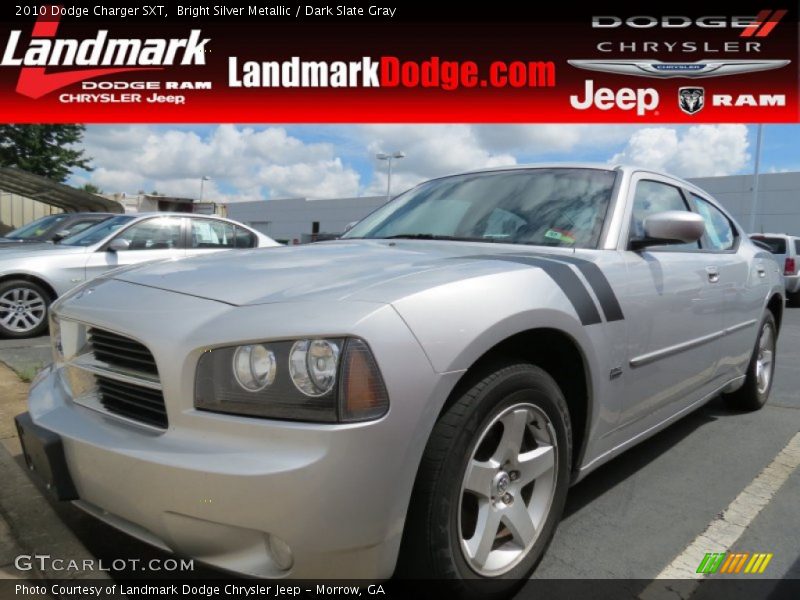 Bright Silver Metallic / Dark Slate Gray 2010 Dodge Charger SXT